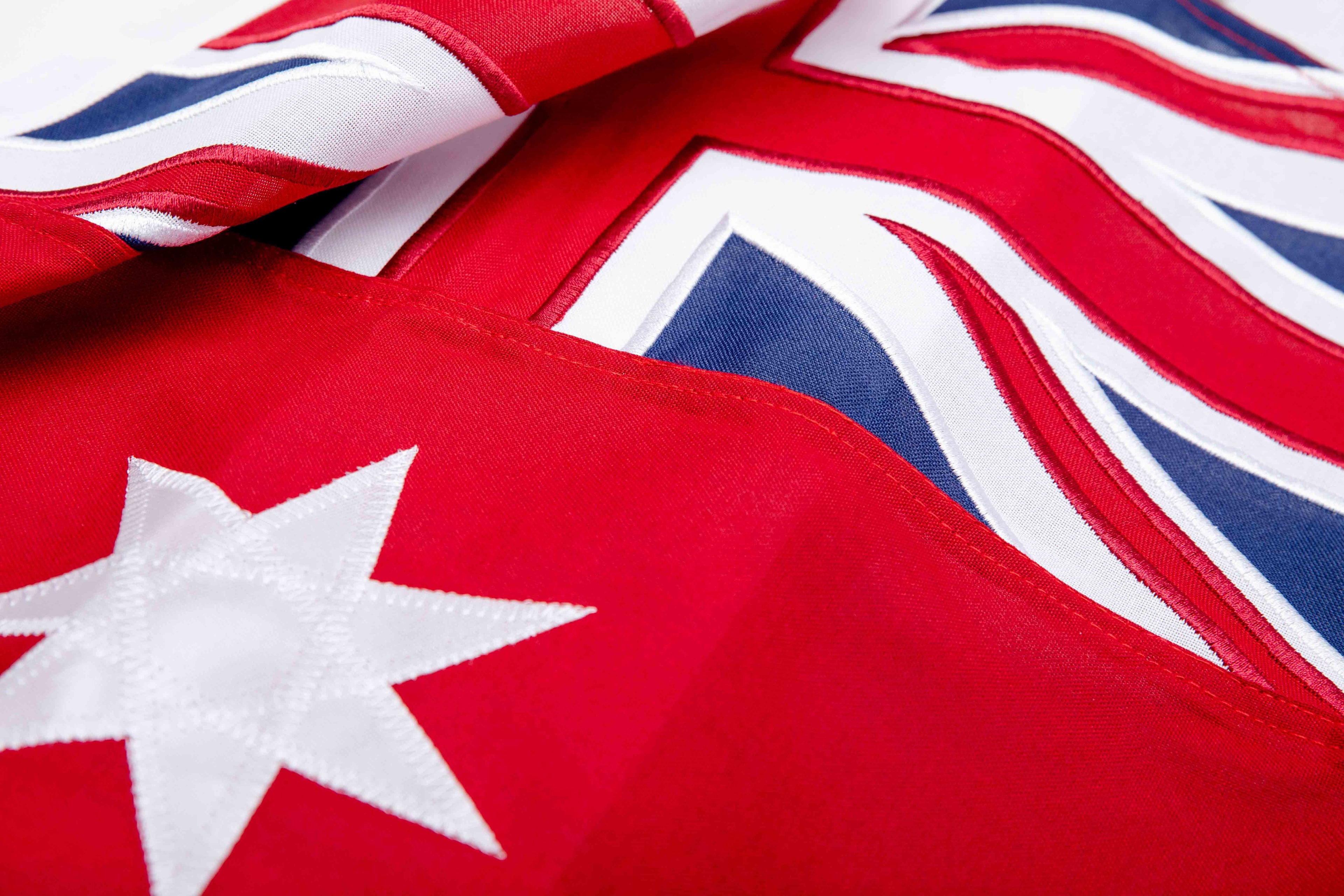 Fully Sewn Australian Red Ensign - 900mm X 450mm