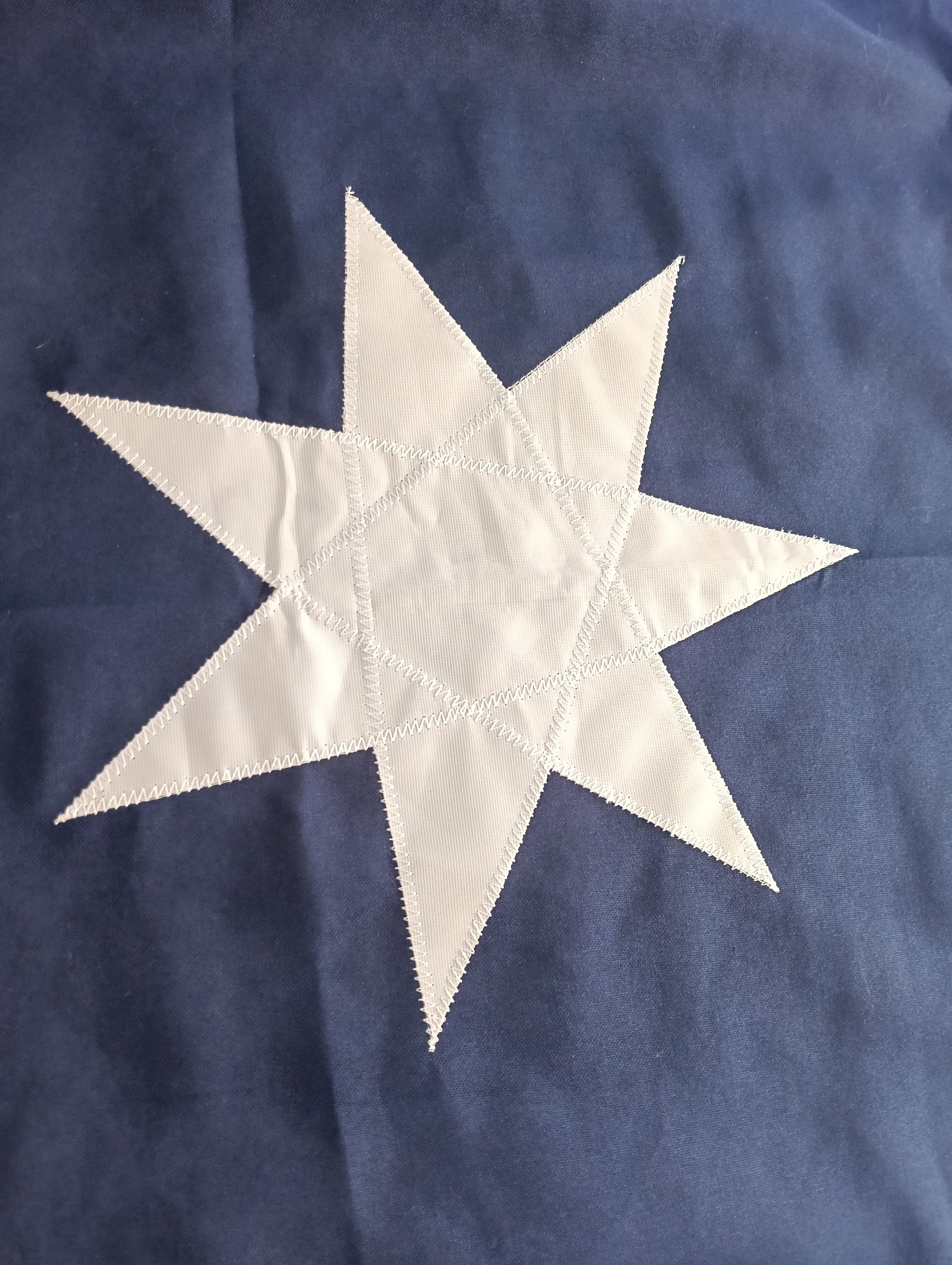 Fully Sewn Australian Flag with Metal Sister Clips - 1800mm x 900mm