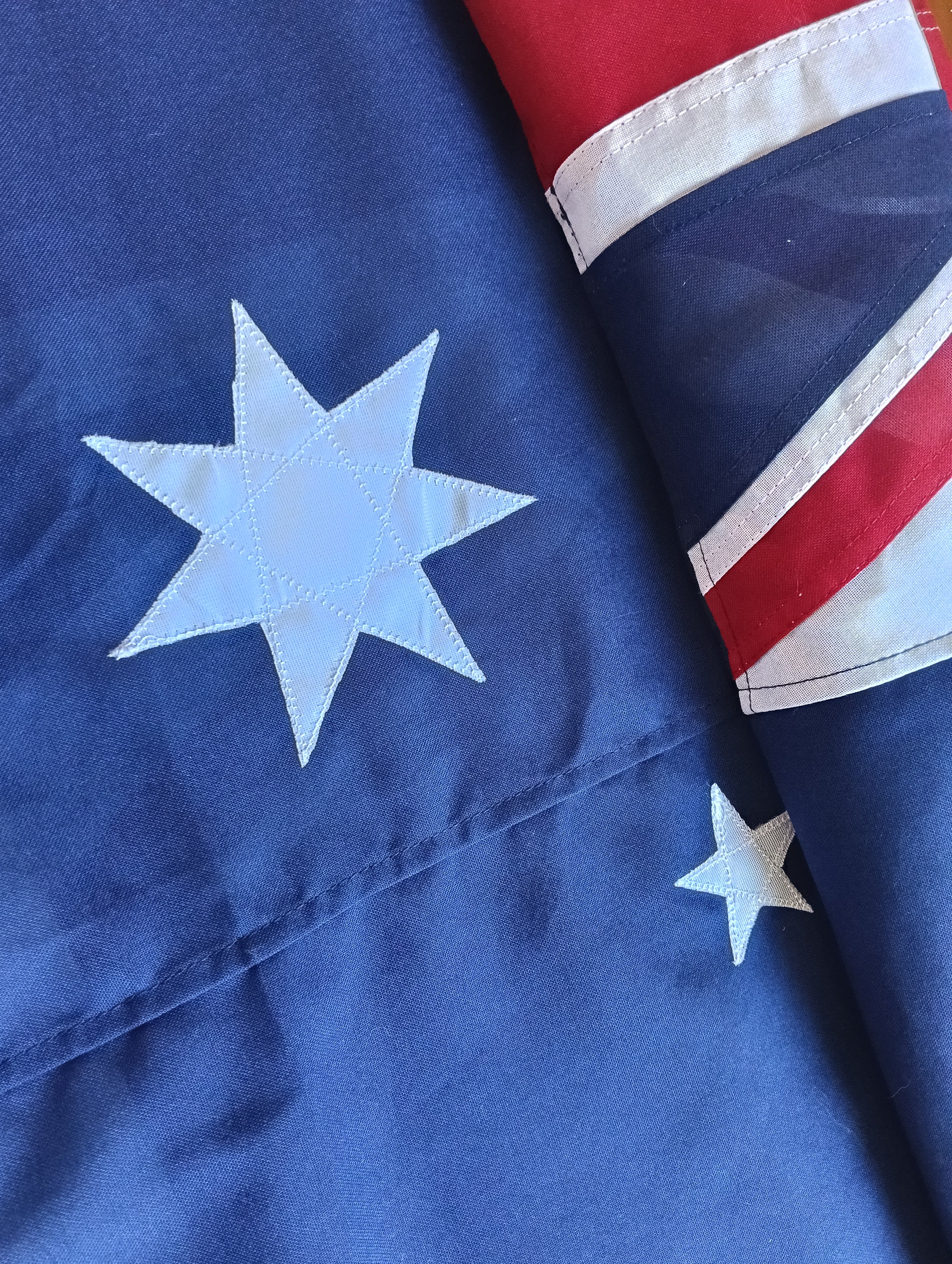 Fully Sewn Australian Flag with Nylon Sister Clips - 1800mm x 900mm